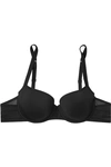 MAISON LEJABY SPACER STRETCH-JERSEY AND MESH SOFT-CUP BRA