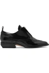 CHLOÉ RYLEE GLOSSED-LEATHER BROGUES
