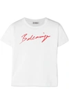 BALENCIAGA PRINTED COTTON-JERSEY T-SHIRT