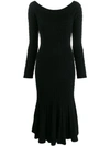 ALEXANDER MCQUEEN ALEXANDER MCQUEEN CABLE KNIT DRESS - 黑色