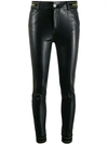 ERMANNO SCERVINO FAUX LEATHER SKINNY TROUSERS