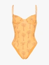 ONIA ONIA ISABELLA PALM PRINT SWIMSUIT,WS59714023726