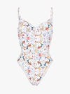 ONIA ONIA DANIELLE FLORAL BELTED SWIMSUIT,WS4019XWWW14023739