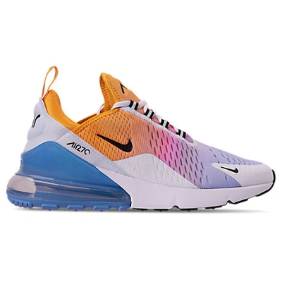 Nike Men's Air Max 270 Casual Shoes In Orange Size 8.0