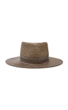 ERIC JAVITS BAYOU SQUISHEE STRAW FEDORA,715962