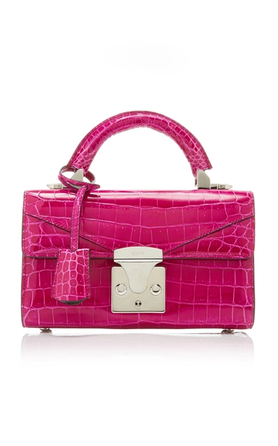 Stalvey Top Handle 2.0 Alligator Shoulder Bag In Pink