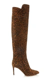 AQUAZZURA WOMEN'S GAINSBOURG PRINTED SUEDE KNEE BOOTS,733540