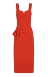 Rebecca Vallance 'galerie' Kleid Mit Schleife In Red