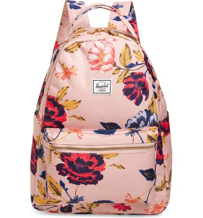 Herschel Supply Co Nova Mid Volume Backpack - Pink In Winter Flora