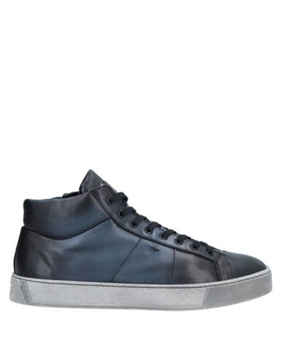 Santoni Sneakers In Dark Blue