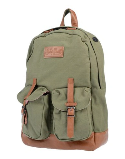 Mc2 Saint Barth Backpack & Fanny Pack In Military Green