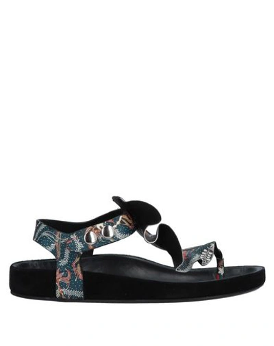 Isabel Marant Flip Flops In Dark Blue