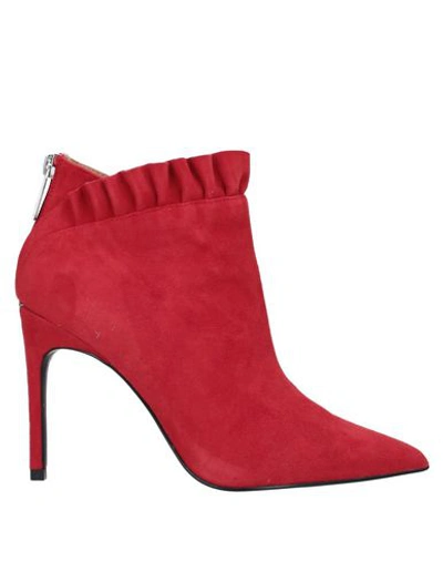 Liu •jo Ankle Boots In Red