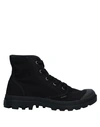 PALLADIUM PALLADIUM WOMAN ANKLE BOOTS BLACK SIZE 7.5 TEXTILE FIBERS,11707490DI 9