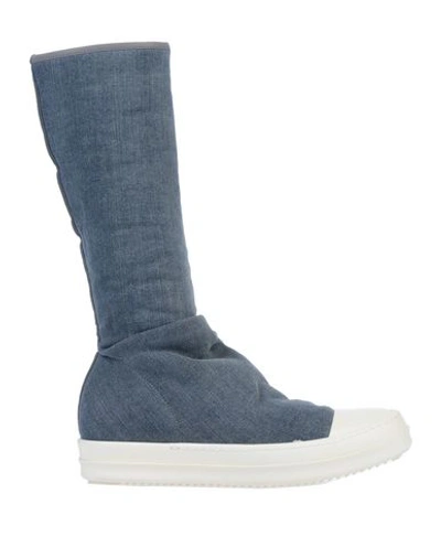Rick Owens Drkshdw Boots In Blue