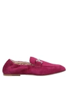 TOD'S TOD'S WOMAN LOAFERS FUCHSIA SIZE 4.5 LEATHER,11739698KK 2