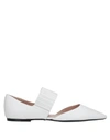 Tod's Ballet Flats In White