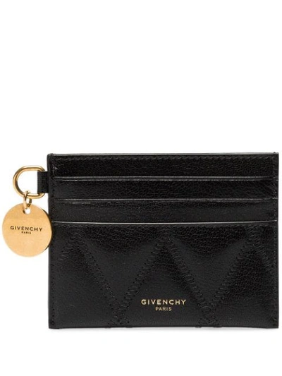 Givenchy Quilted Charm Cardholder In Black