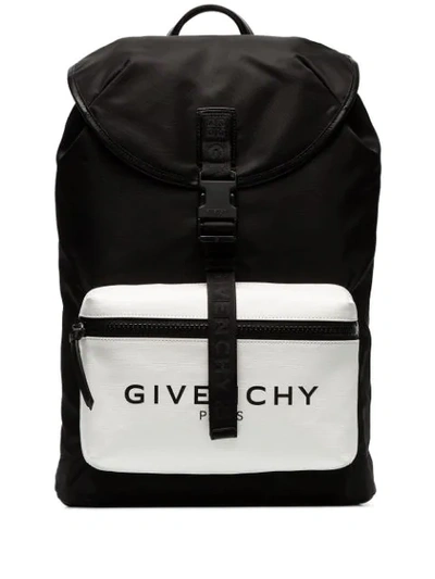 Givenchy Glow-in-the-dark Logo-print Canvas And Shell Backpack In 004