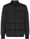 Moncler Gruss Slim-fit Quilted Shell Down Shirt Jacket In Black