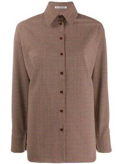 Acne Studios Checked Shirt Blue/brown