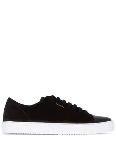 Axel Arigato Cap Toe Trainers In Black Leather
