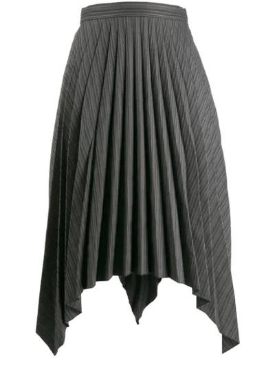 Acne Studios Asymmetrical Handkerchief Skirt In Black