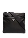 PRADA LOGO-PLAQUE MESSENGER BAG