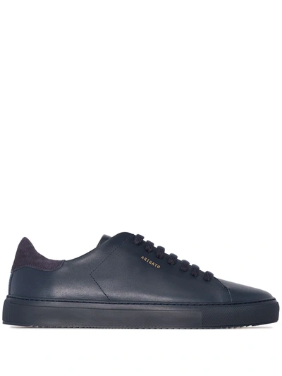 Axel Arigato Navy Clean 90 Leather Sneakers In Blue