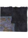 AVANT TOI AVANT TOI PRINTED SQUARE SCARF - BLACK