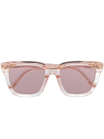 Tom Ford Sari Square Frame Sunglasses In Pink