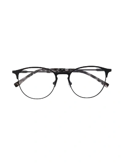 Lacoste Round Frame Glasses In Black