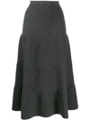 DSQUARED2 TIERED PLEATED SKIRT
