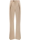CHLOÉ HIGH WAIST FRONT PLEATED TROUSERS