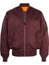ALPHA INDUSTRIES ALPHA INDUSTRIES OVERSIZED BOMBER JACKET - RED