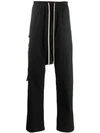RICK OWENS RICK OWENS COULISSE TROUSERS - 黑色