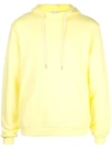 John Elliott Beach Loopback Cotton-jersey Hoodie In Yellow