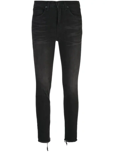 Nili Lotan High-waisted Skinny Jeans In Black