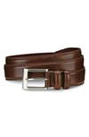 Allen Edmonds Wide Leather Belt In Coffee