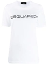 DSQUARED2 DSQUARED2 LOGO印花T恤 - 白色