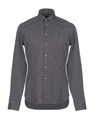 Patrizia Pepe Patterned Shirt In Steel Grey