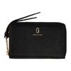 MARC JACOBS MARC JACOBS BLACK SMALL THE SOFTSHOT CONTINENTAL WALLET