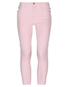 CYCLE CYCLE WOMAN CROPPED PANTS PINK SIZE 29 COTTON, ELASTANE,13318583IG 3