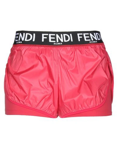 Fendi Shorts & Bermuda In Red