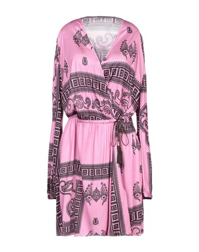 Versace Short Dress In Pink