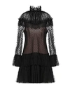 Alberta Ferretti Short Dresses In Black