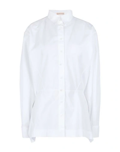 Alaïa Solid Color Shirts & Blouses In White