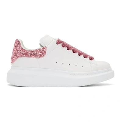 Alexander Mcqueen Glitter-effect Sneakers In Rose