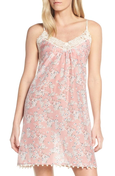 Papinelle Isabelle Cotton & Silk Nightgown In Pastel Pink