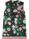 GUCCI SLEEVELESS FLORAL TUNIC TOP